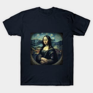 Monalisa and Van Gogh T-Shirt